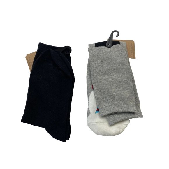 Christmas Snowman Red Nose Reindeer Women’s Festive Christmas Socks 2 Pairs New - Picture 6 of 9